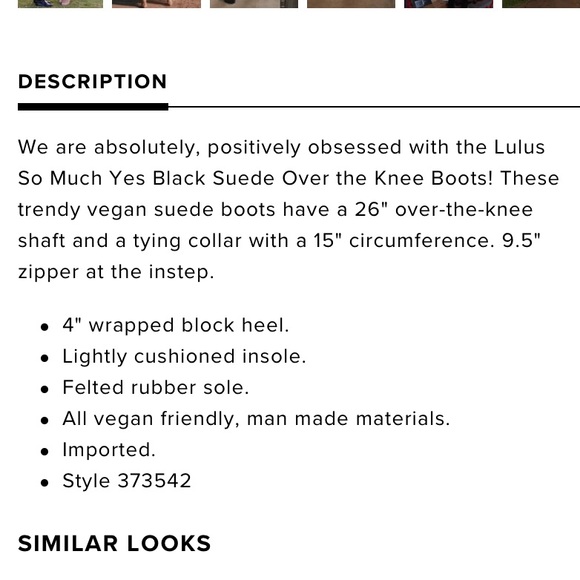 Over the Knee Suede Boots - Picture 5 of 5